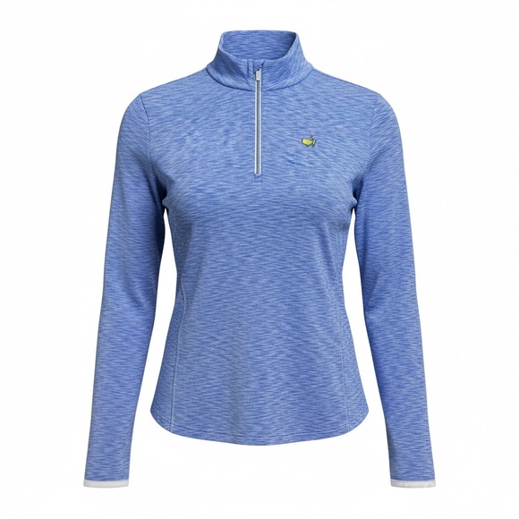 Zero Restrictions Tops - Zero Restrictions Master’s Tournament Women’s L Long-Sleeve Blue Quarter-Zip